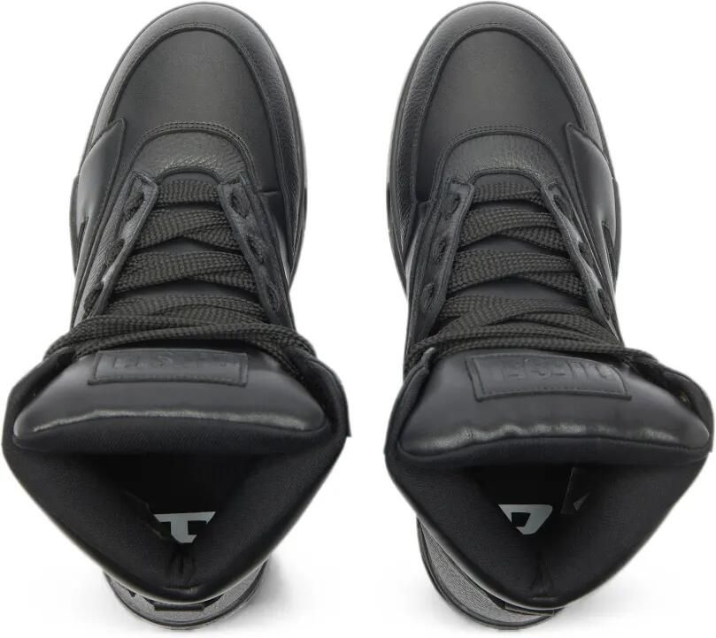 Diesel S-D-Ollie Mid leren high-top sneakers Zwart - Foto 3