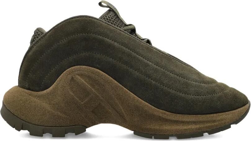 Diesel S-D-Runner X sneakers met suède vlakken Groen