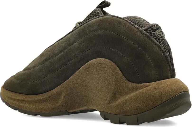 Diesel S-D-Runner X sneakers met suède vlakken Groen - Foto 3
