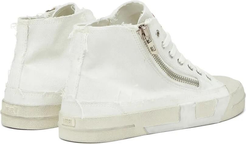 Diesel S-D-Verse sneakers met franje en rits Wit - Foto 4