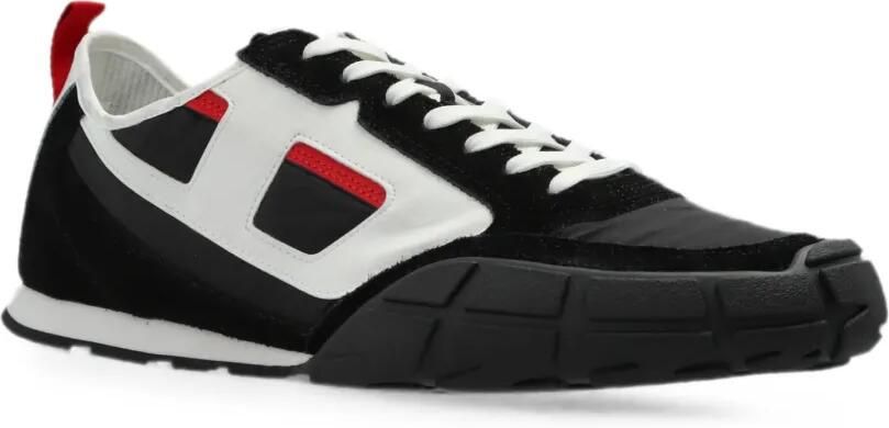 Diesel S-Pagodha leren en suède ripstop sneakers Zwart - Foto 3