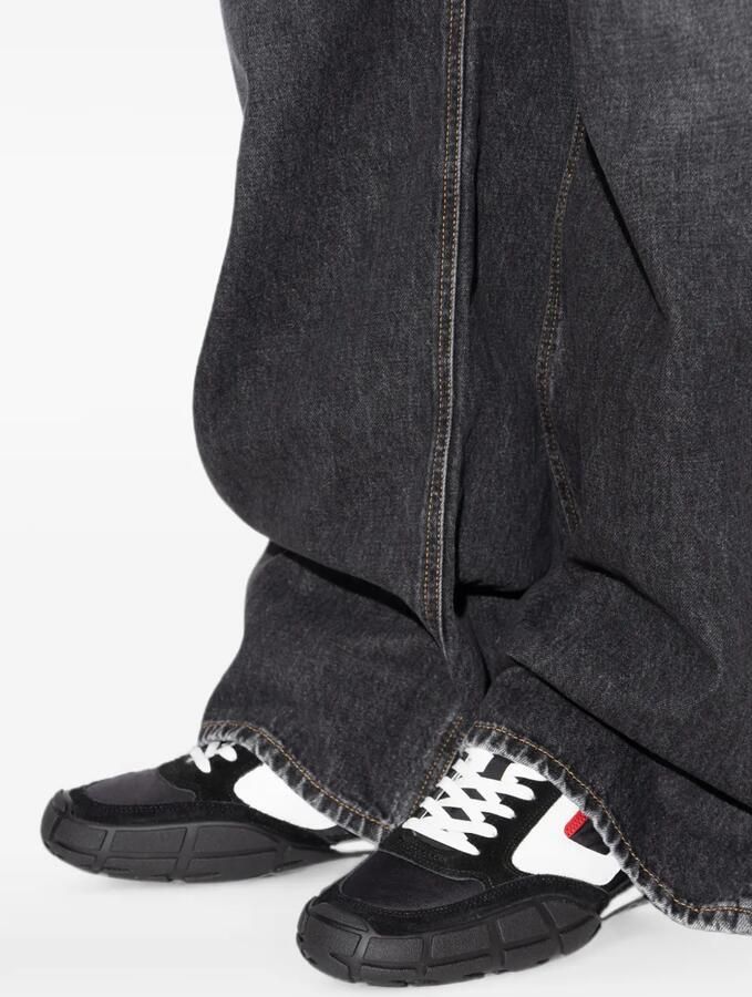 Diesel S-Pagodha leren en suède ripstop sneakers Zwart - Foto 2