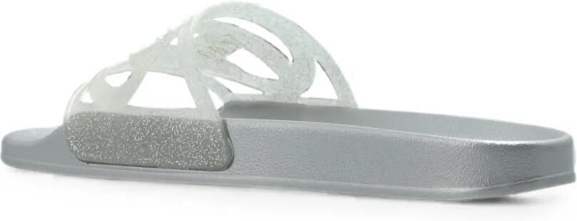 Diesel Sa-Clyde slippers met glitters en logo-plakkaat Grijs - Foto 5