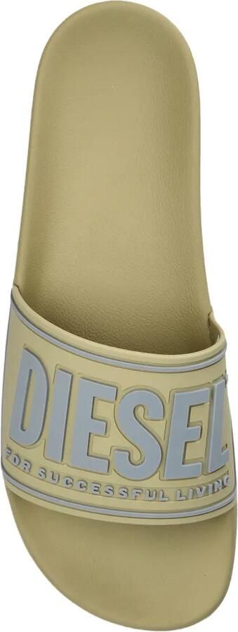 Diesel Sa-Mayemi slippers met logo-reliëf Groen - Foto 3
