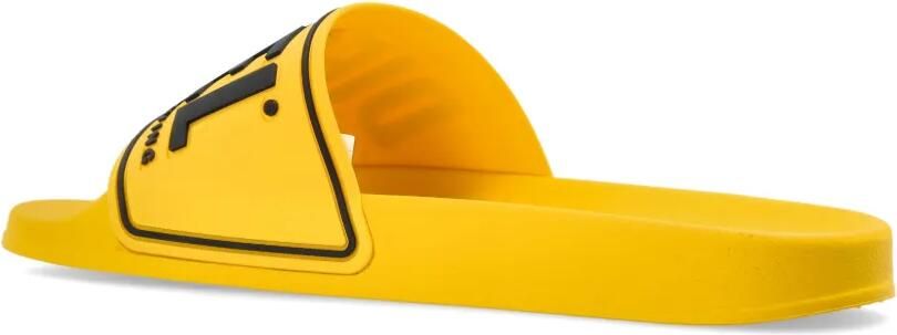 Diesel Sa-Mayemi slippers met logoprint Geel - Foto 3