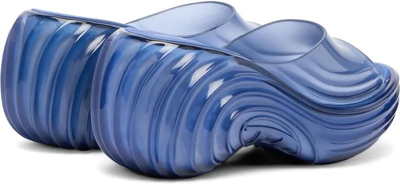 Diesel x Melissa muiltjes met plateauzool van Melflex Blauw - Foto 3