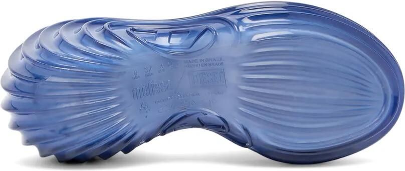 Diesel x Melissa muiltjes met plateauzool van Melflex Blauw - Foto 4