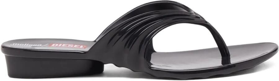 Diesel x Melissa Quantum sandalen Zwart