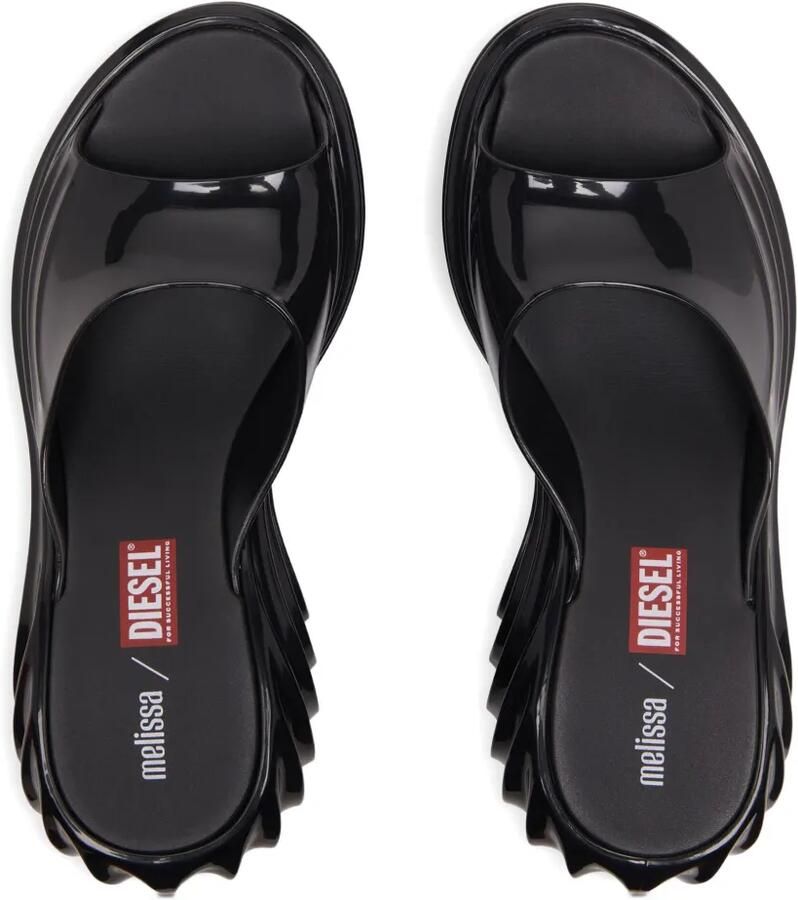 Diesel x Melissa sandalen met plateauzool Zwart - Foto 2