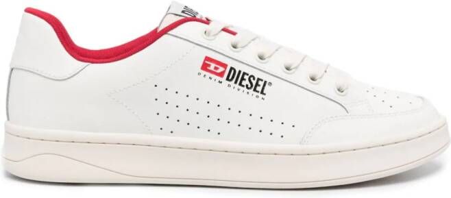Diesel S-Athene Vtg leren sneakers Wit