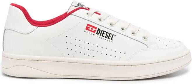 Diesel S-Athene Vtg leren sneakers Wit