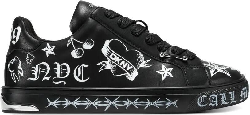 DKNY Abeni Tattoo sneakers Zwart