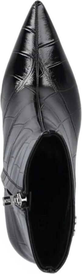 DKNY Cayden croc-effect ankle boots Zwart - Foto 4