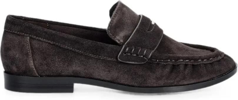 DKNY Dawes suède slip-on loafers Bruin