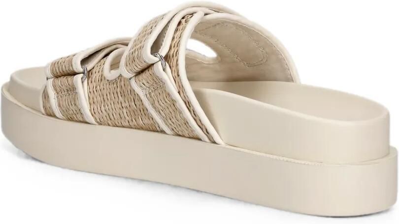 DKNY Geweven sandalen met plateauzool en klittenband Beige - Foto 2
