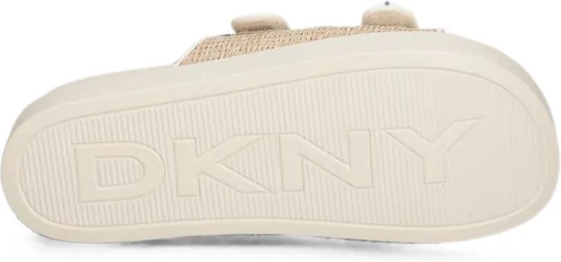 DKNY Geweven sandalen met plateauzool en klittenband Beige - Foto 5