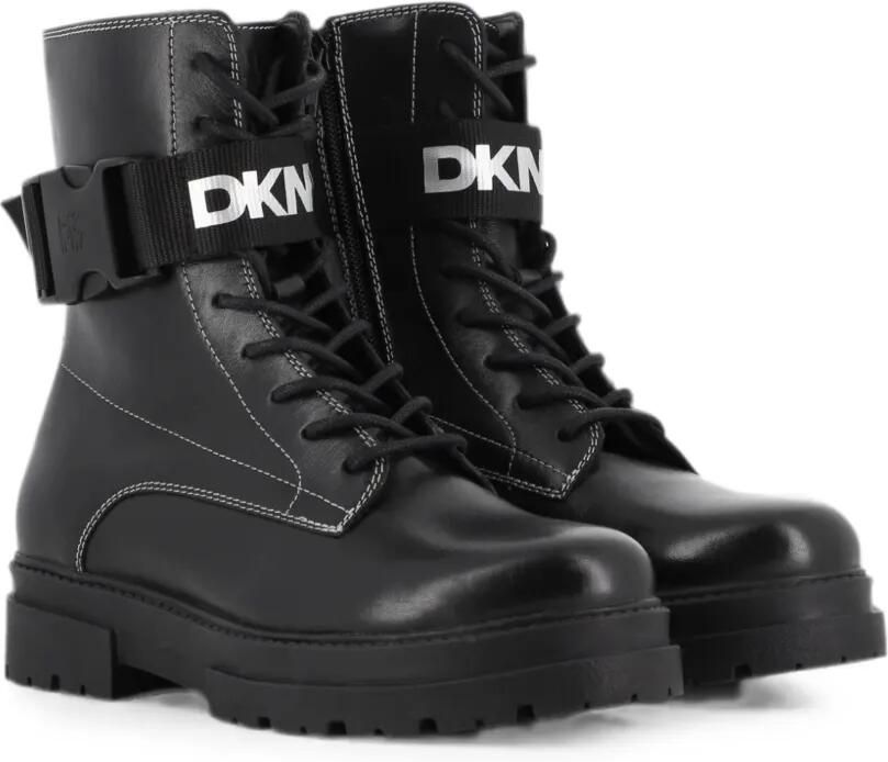 Dkny Kids Enkellaarzen met gesp Zwart