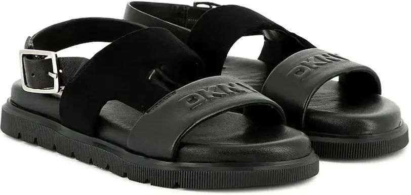 Dkny Kids Sandalen met twee bandjes en gesp Zwart
