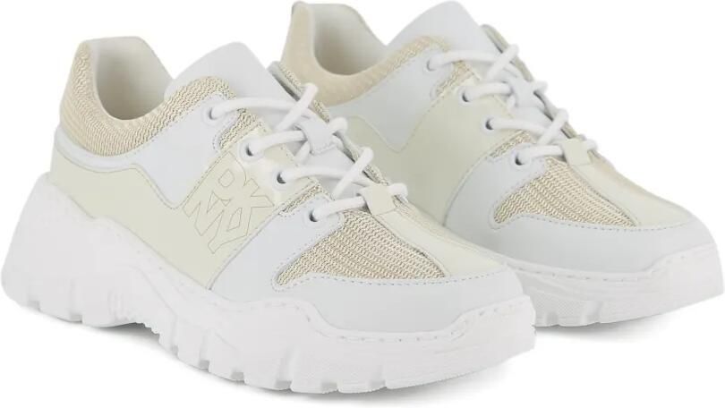 Dkny Kids Sneakers met logodetail en vlakken Wit