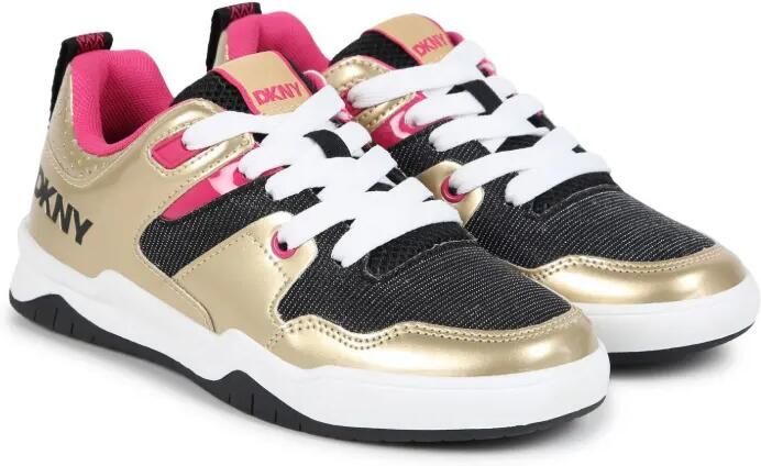 Dkny Kids Sneakers met metallic-effect Goud