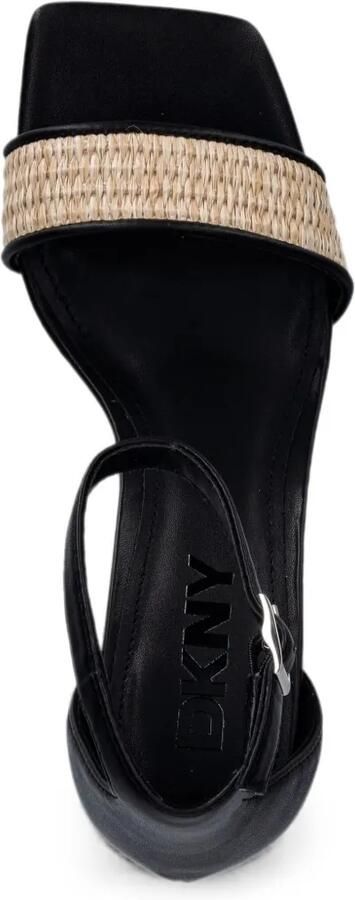DKNY Krazz sandalen met geweven bandje en hak Zwart - Foto 3