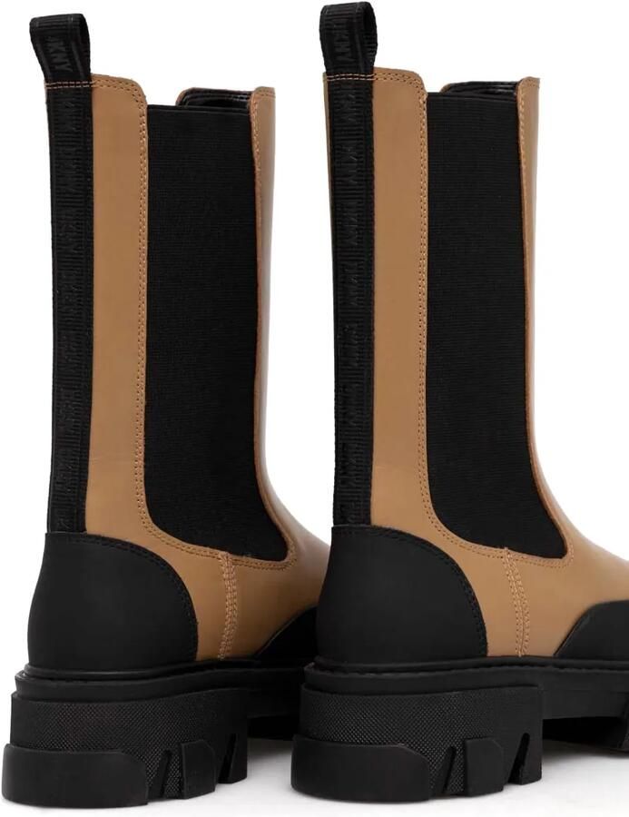 DKNY Leren laarzen Beige - Foto 3