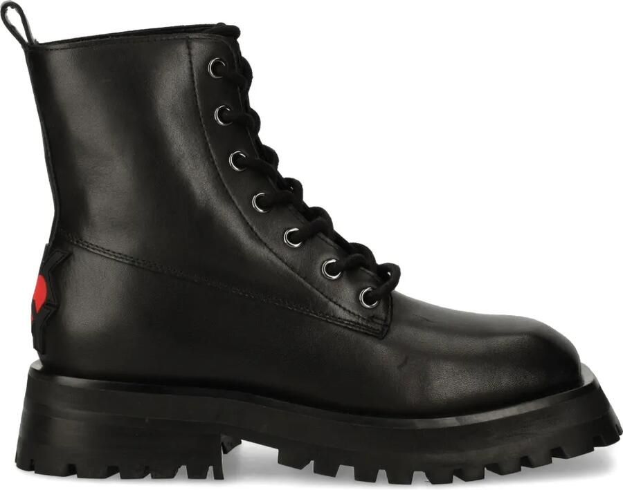 DKNY Leren laarzen Zwart