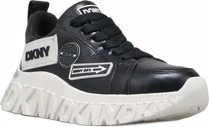 DKNY Lexie logo-plaque sneakers Zwart - Foto 3