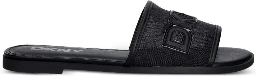 DKNY Mesh sandalen met logopatch Zwart