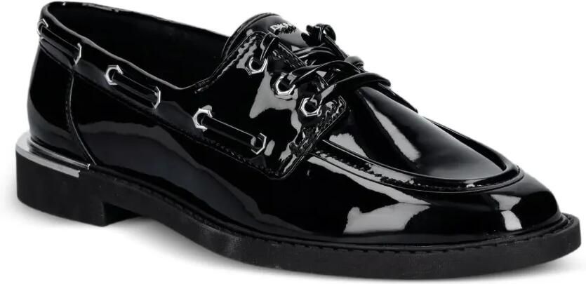 DKNY Randall loafers met veters en lakleren afwerking Zwart - Foto 3