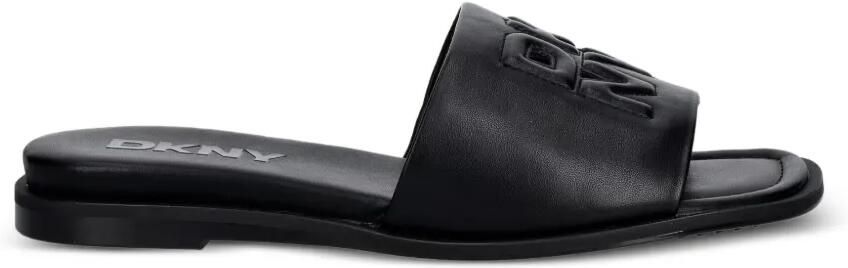DKNY Sandalen met logo-reliëf Zwart
