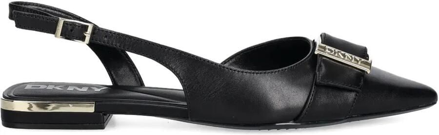 DKNY Slingback ballerina's met gesp Zwart