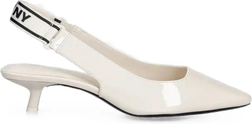 DKNY Slingback pumps met logoband Wit