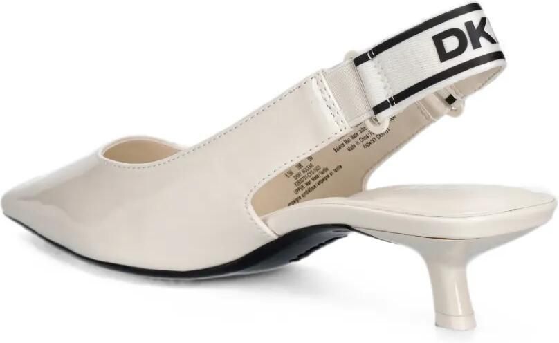 DKNY Slingback pumps met logoband Wit - Foto 3