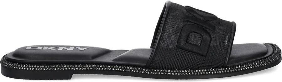DKNY Slippers met logo Zwart