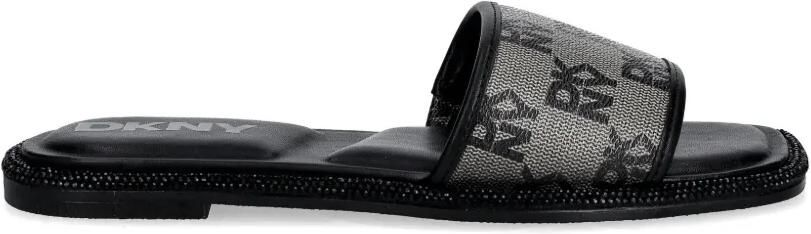 DKNY Slippers met logopatroon Grijs