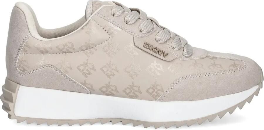 DKNY Sneakers met logoprint Beige