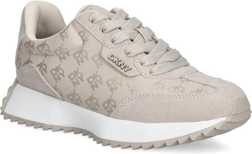 DKNY Sneakers met logoprint Beige - Foto 3