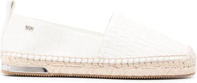 DKNY Espadrilles met logoplakkaat Wit