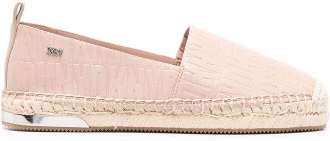 DKNY Makalina espadrilles met monogram Beige