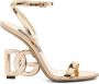 Dolce & Gabbana 105 leren sandalen Goud - Thumbnail 1