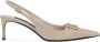 Dolce & Gabbana Slingback pumps met logo Beige - Thumbnail 1