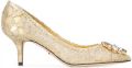 Dolce & Gabbana Bellucci Rainbow pumps met broche en bandjes Metallic