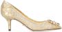 Dolce & Gabbana 'Bellucci' lace pumps Metallic - Thumbnail 2