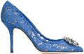 Dolce & Gabbana Rainbow Lace pumps met broche Blauw - Blauw