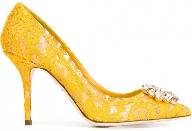 Dolce & Gabbana Belluci pumps Geel