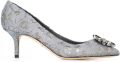 Dolce & Gabbana Taormina pumps verfraaid met kristallen en kant Grijs - Grijs