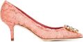 Dolce & Gabbana Bellucci pumps met kant en hak Roze - Roze