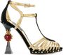 Dolce & Gabbana Bette gebeeldhouwde hak sandalen Zwart - Thumbnail 1