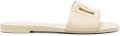 Dolce & Gabbana Bianca DG slippers met logo Beige - Beige